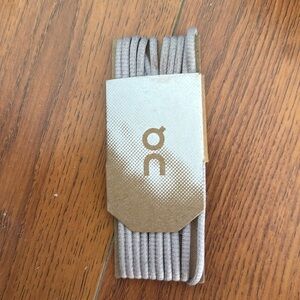 On sneaker shoe laces